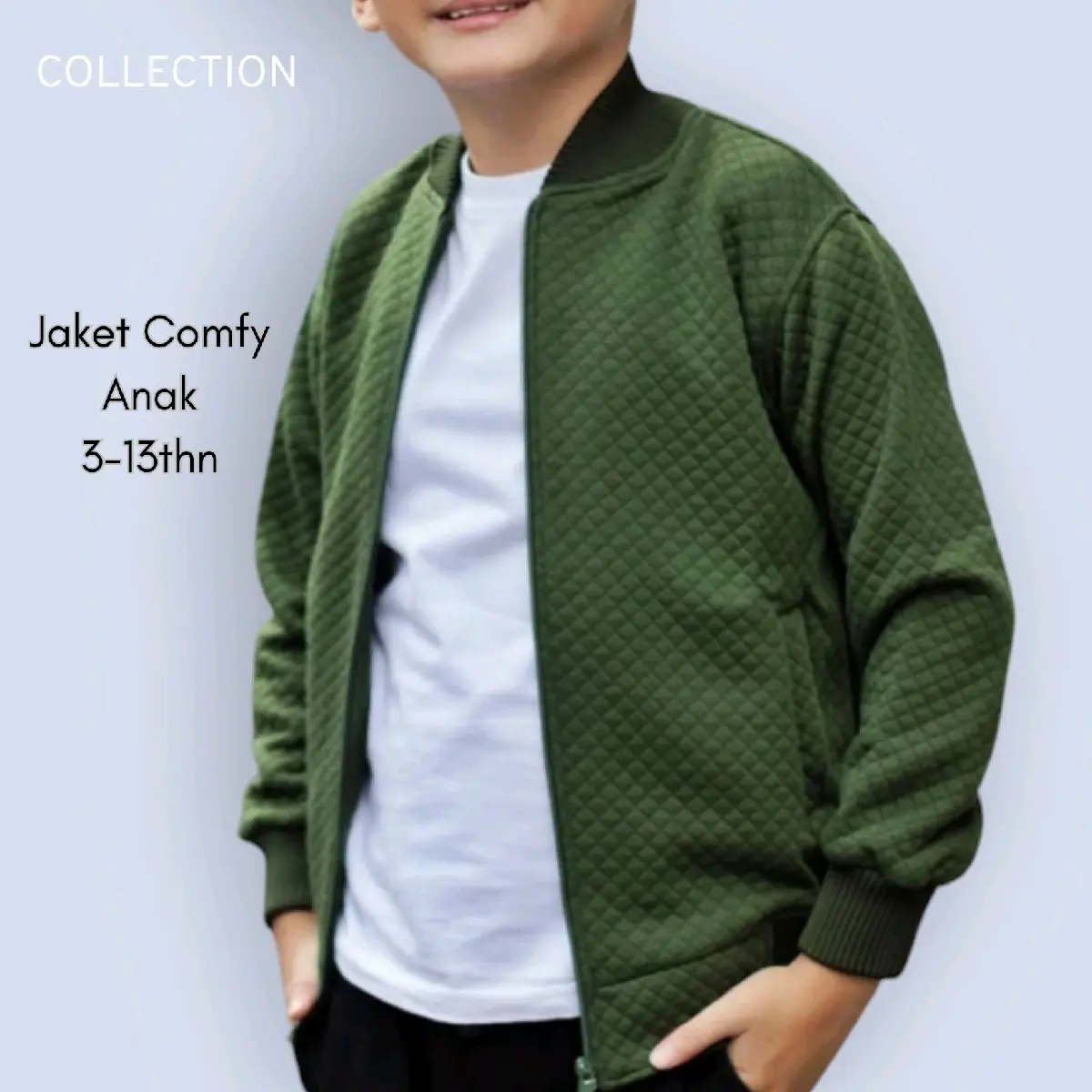 Jaket Comfy Anak Zipper Keren Kekinian Pria-wanita 3-13thn