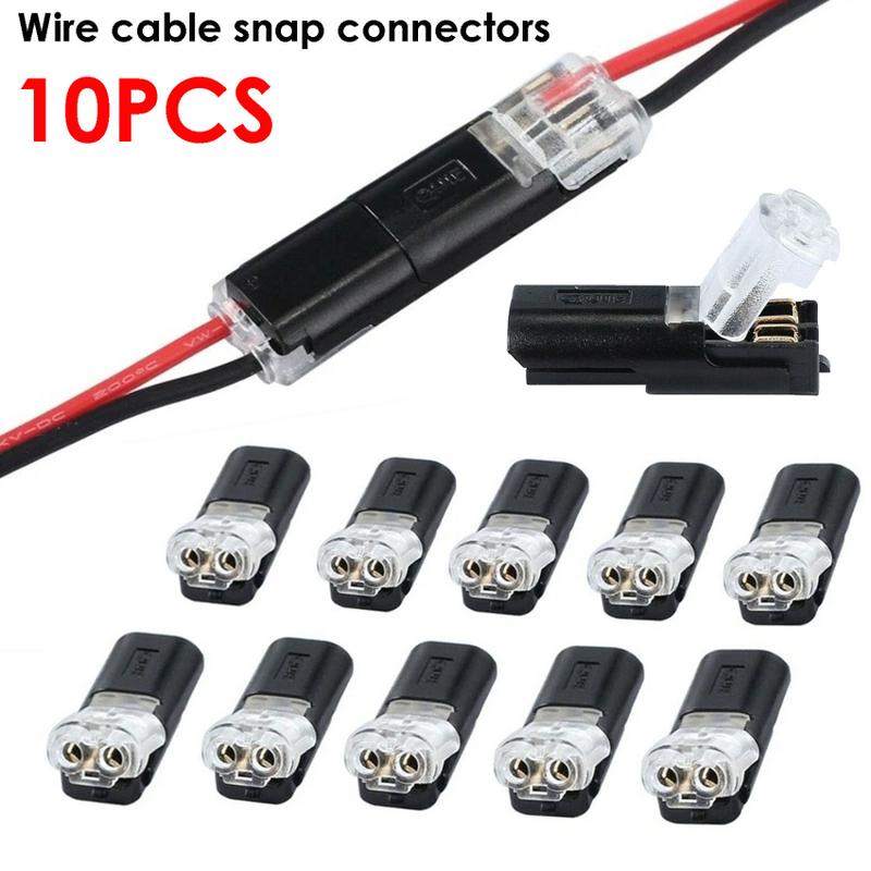 Product Introduction of 10pcs 2 Pin Way Plug Wire Cable Snap Connectors Car Waterproof Electrical Connector Strip Terminal Connection Clamp 30