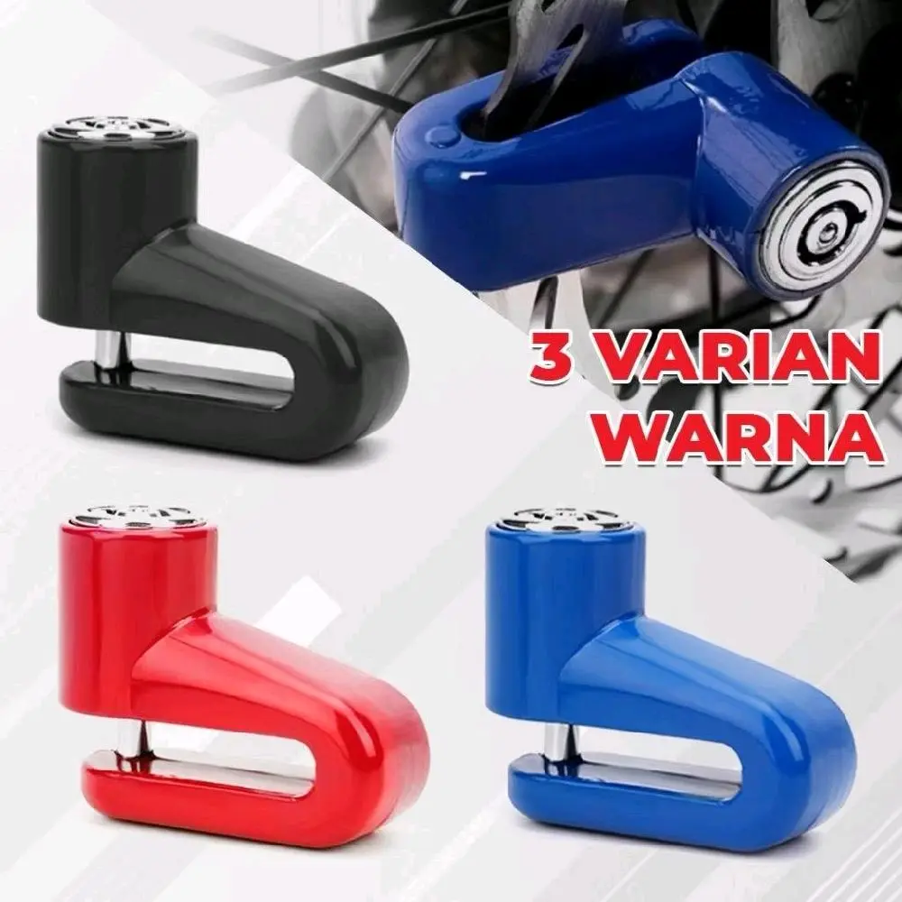 kunci gembok cakram motor pengaman ganda moto lock anti maling