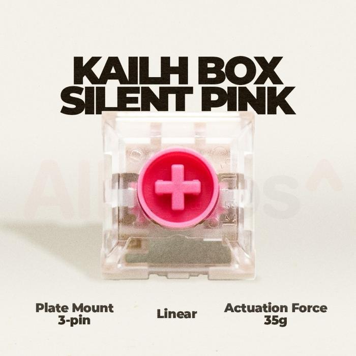 Gambar Kailh Box Silent Pink Linear Switch 35g Plate Mount dari AllCaps Indonesia Kota Administrasi Jakarta Utara Tokopedia