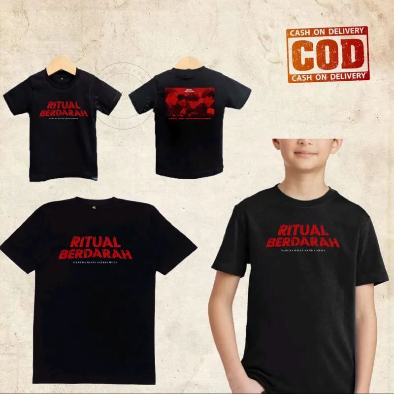 BAJU KAOS ANAK RITUAL BERDARAH GARUDA WISNU SATRIA MUDA Fashion 1