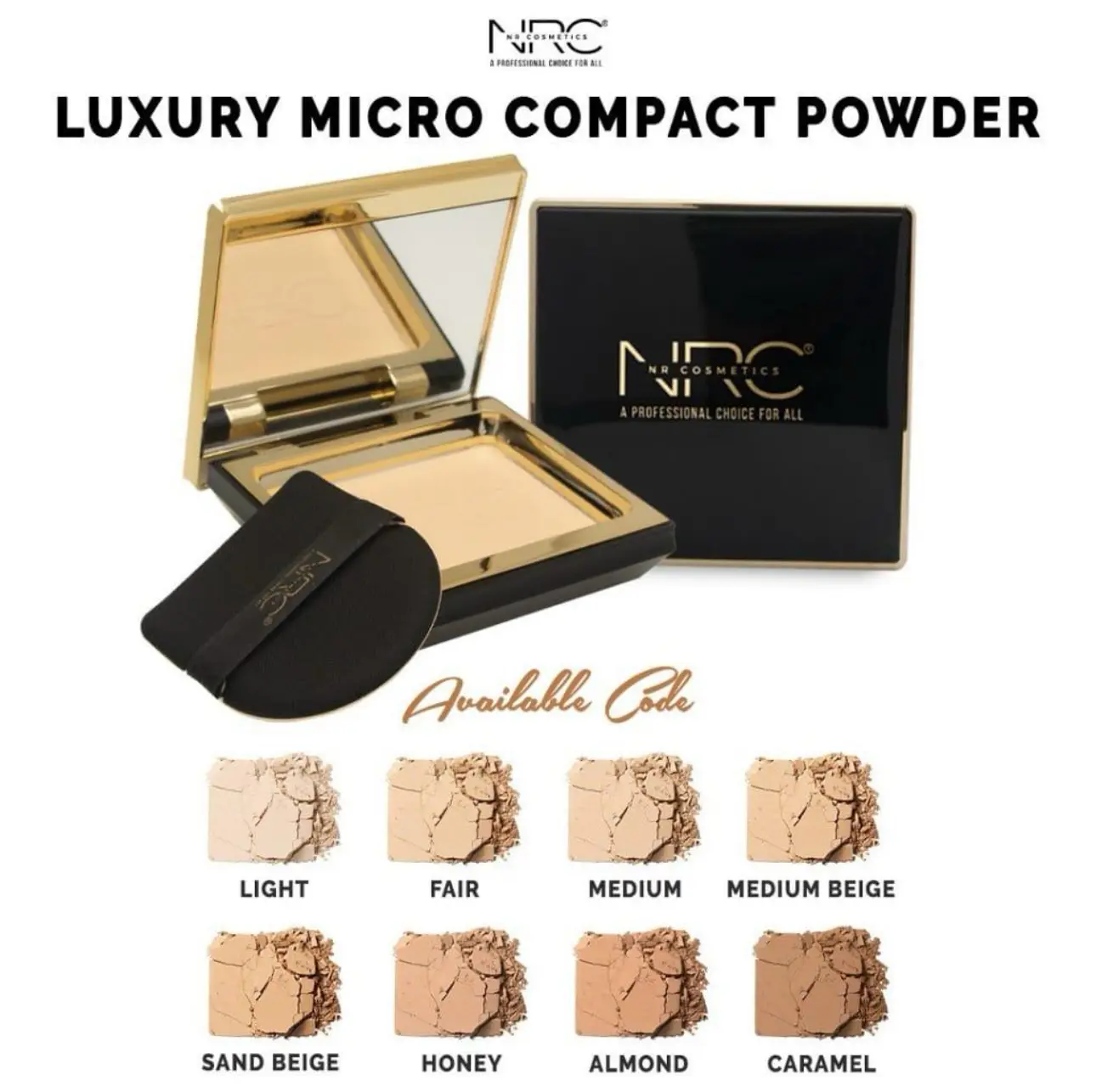 NRC COSMETICS MICRO COMPACT POWDER SPF 45 (EXPIRY JULY - NOV 2025 DEPENDS ON CODES)