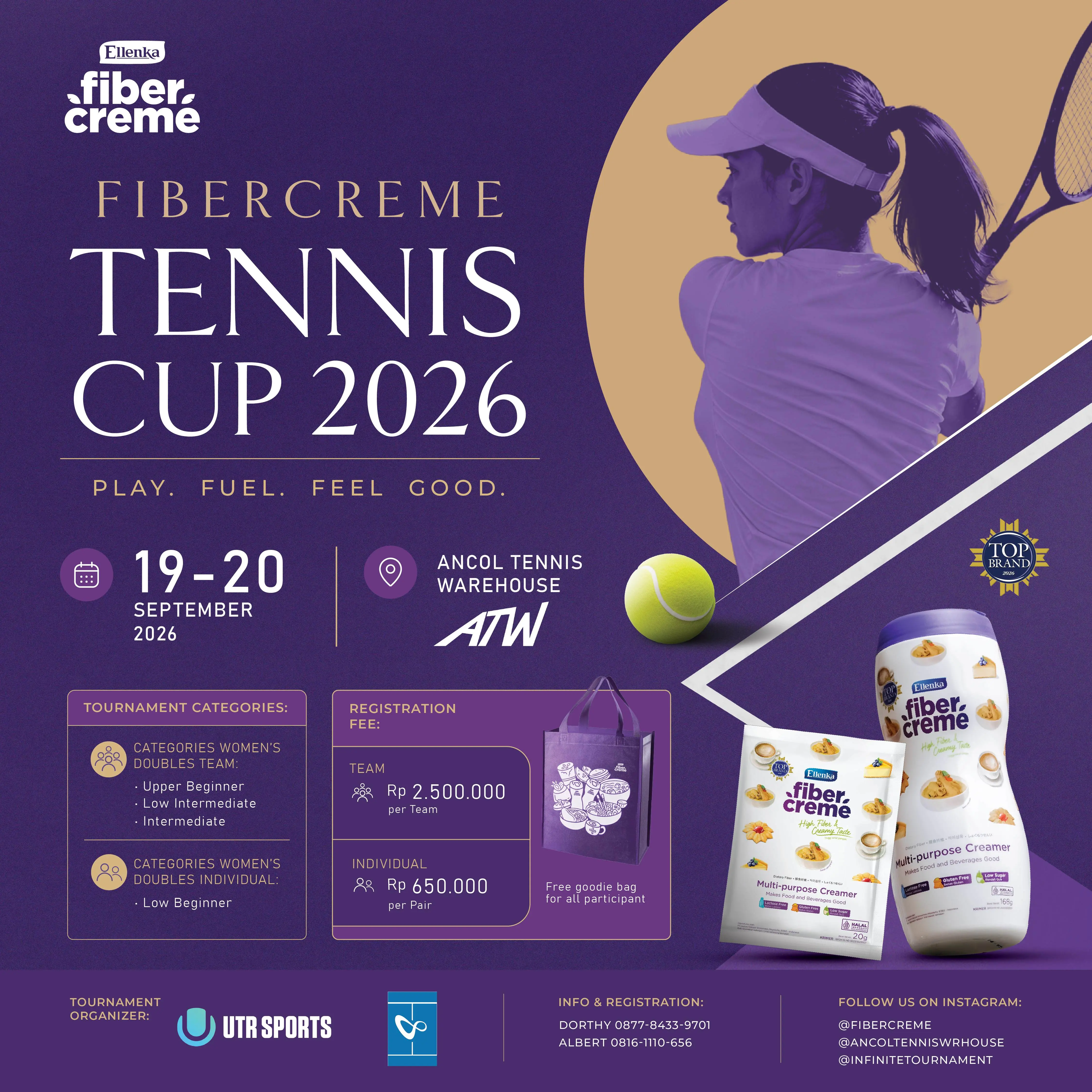 [FREE] FLYER FIBERCREME TENNIS CUP