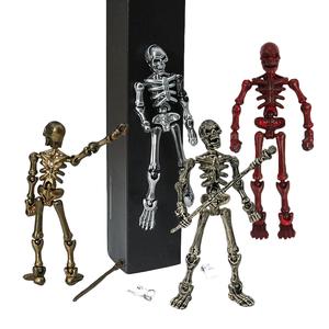 マグネット式スケルトンモデルキット、DIYで関節可動のポーズ可能なフィギュア、中世の騎士デザイン、デスク用インテリアやゲームシナリオに最適