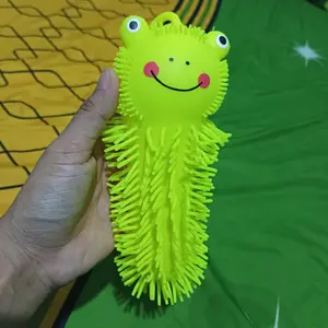 Yoli Toys MAINAN ANAK PUFFER BALL / MAINAN YOYO UBUR-UBUR CUMI gurita KARET LAMPU