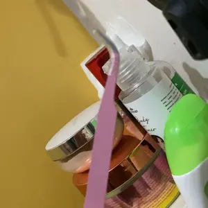 Pinset Bengkok dan Lurus Pink Eyelash Extension / Pinset Pink  Pinset Sarang Burung Bulu Mata Palsu Warna Pinset Siku Lurus