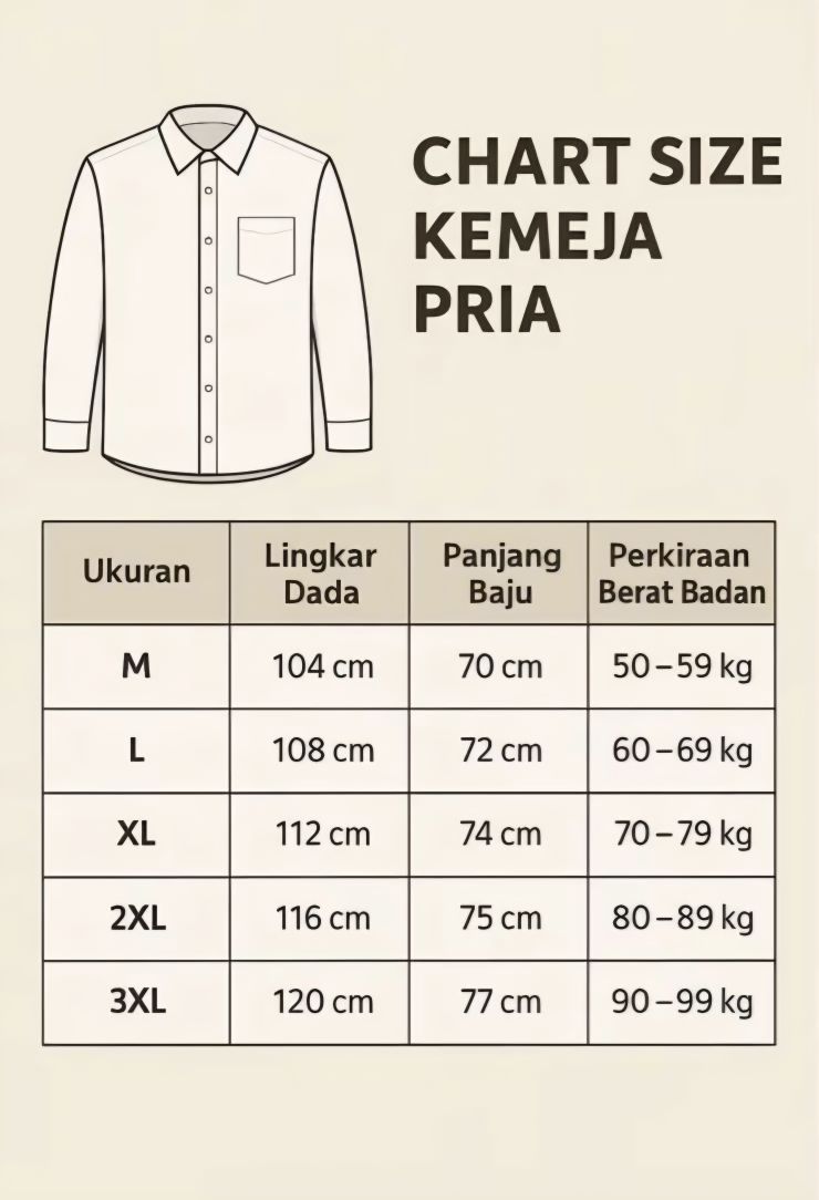 Kemeja Pria Polos Lengan Panjang Slim Fit Bahan Toyobo Premium Kemeja Kantor Formal