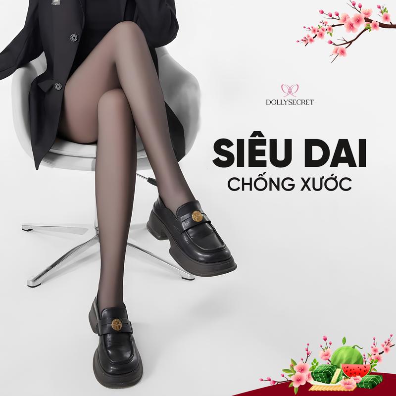   BH 1 ĐỔI 1  Mã 38 -Quần Tất Chống Xước Siêu Dai DOLLY SECRET Mềm Mịn Che Khuyết Điểm Cao Cấp  <1m67,58kg  quần tất dolly quantat 