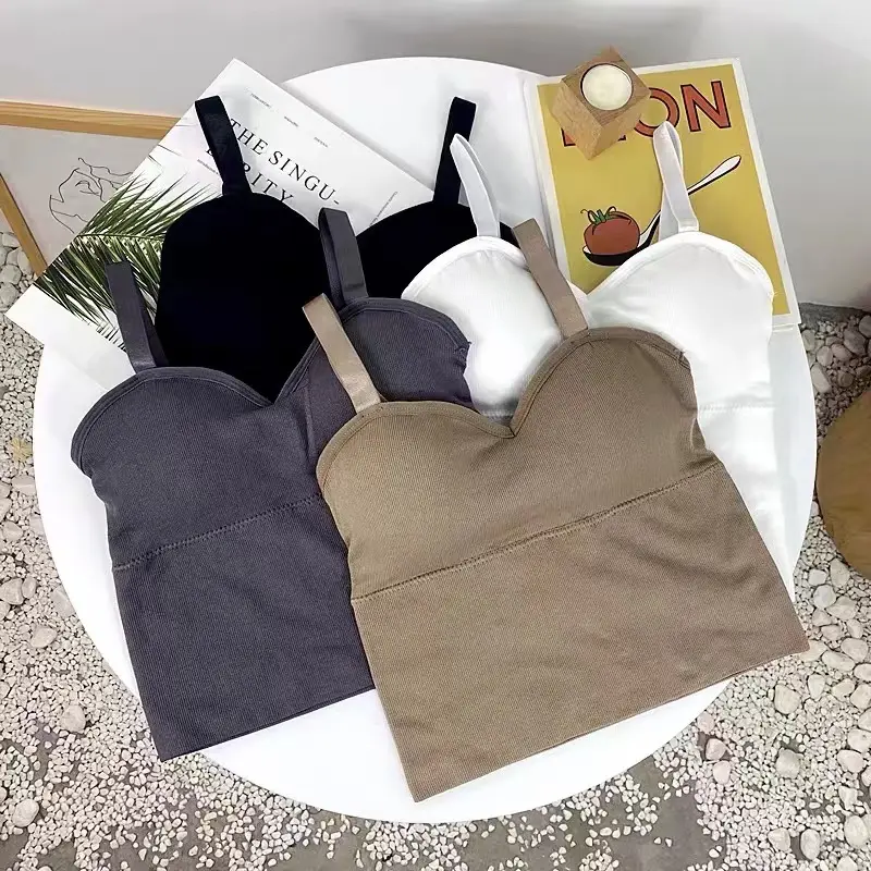 Tank Top Bra  Tanktop Polos Elastis High Quality Crop Top Inner Kaos Tangtop
