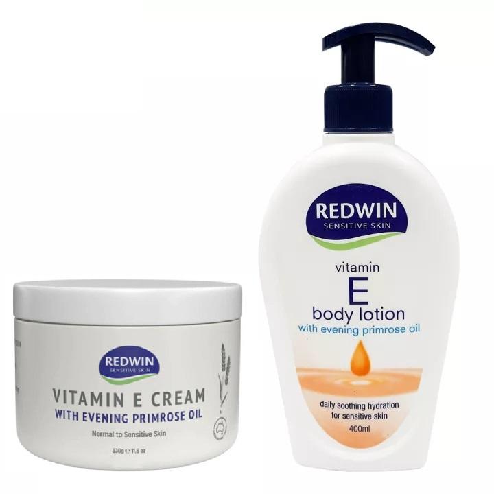 Kem dưỡng thể Redwin Vitamin E Cream Úc dưỡng ẩm da giúp da mịn màng chống nứt nẻ khô rát 