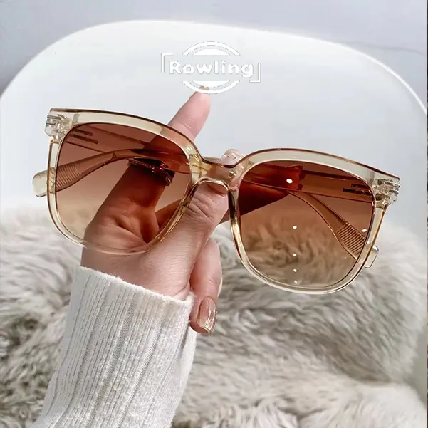 Rowling (ka-465) Kacamata Hitam Kotak Wanita Terbaru Kacamata Sunglasses Import Wanita Kacamata Fashion 3