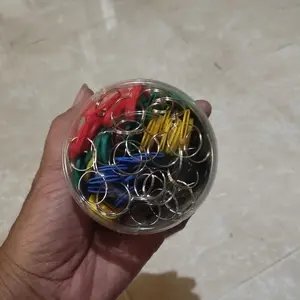 OFFICE-P Key Ring BQ-0081 Gantungan Kunci Tulis Warna Warni Set 10 50