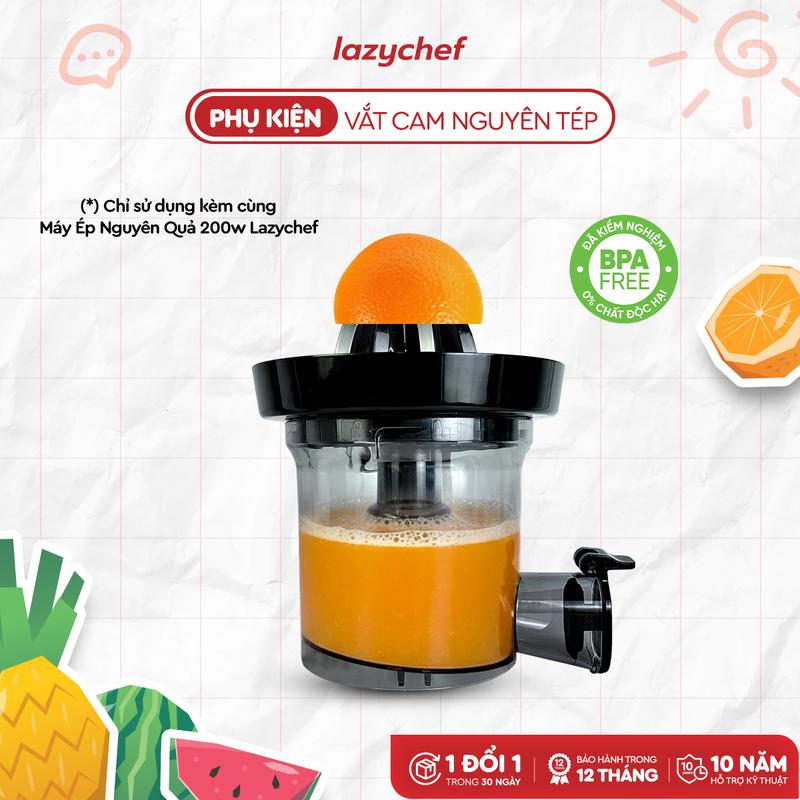 Phụ Kiện Vắt Cam Máy Ép Chậm Nguyên Quả Lazychef 3S Dòng Premium 200W