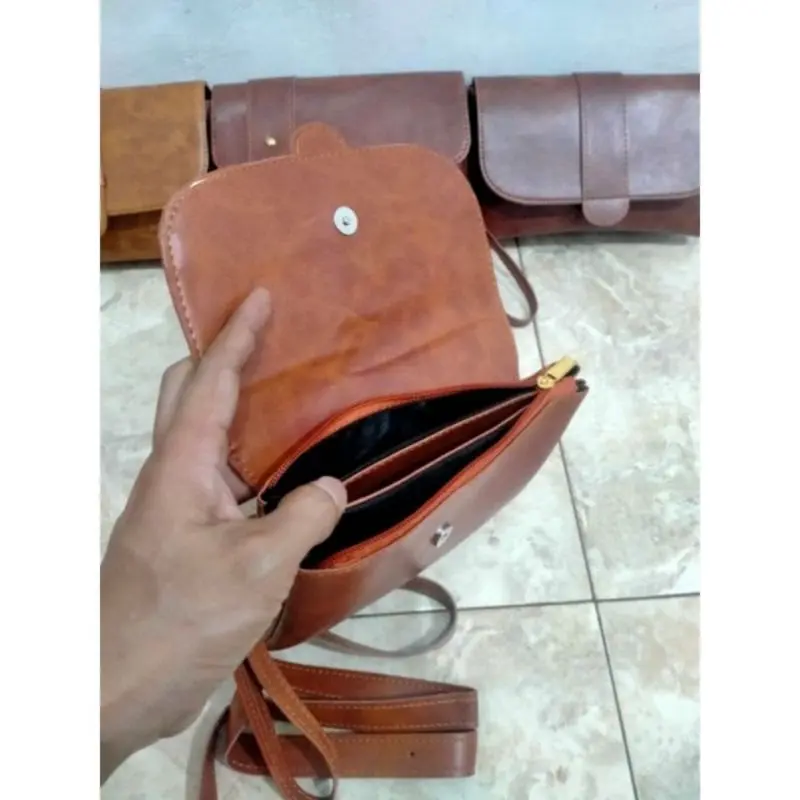 Dompet Selendang Bali Kulit Sintetis Onix 3 in 1 Handbag Slingbag Waistbag 7