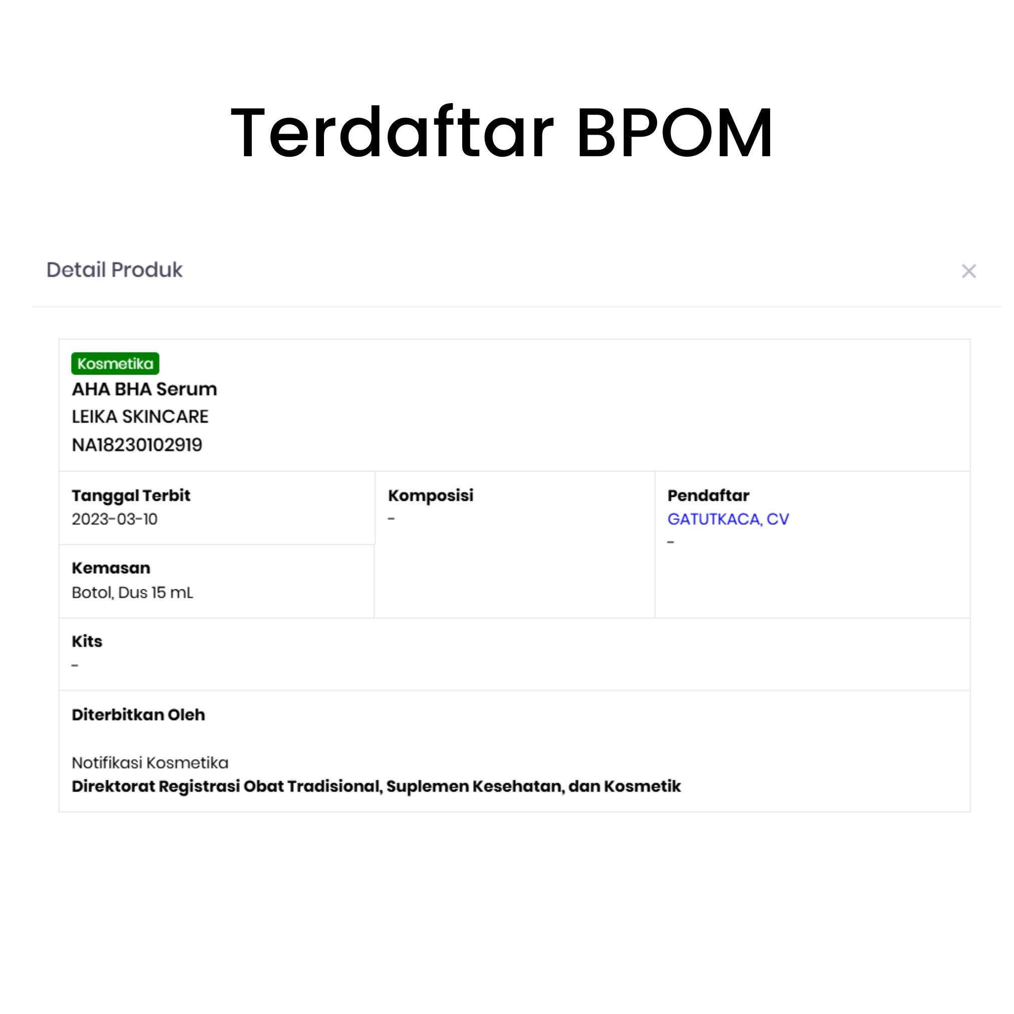 (BELI 1 PCS) Leika Skincare Serum AHA BHA Resmi BPOM Serum Khusus Milia dan Bruntusan Tanpa Pengharum dan Pewarna Tambahan Serum Milia di Bawah Mata Serum Bruntusan Milia Jerawat dan Bekas Jerawat Serum Penghilang Milia Untuk Semua Jenis Kulit