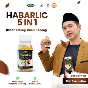 Habarlic 5in1 Kapsul Isi 60 & 100 Kapsul | Habbatussauda - Propolis - Zaitun - Garlic - Rimpang Jahe I Kapsul Herbal | BPOM Halal