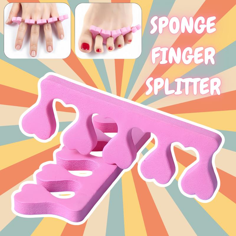 2pcs Convenient Nail Coloring Aid Tool – Soft Sponge Foam Finger ...