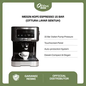 Otten - Mesin Kopi Espresso 15 Bar (Ottura Layar Sentuh) - Espresso Coffee Machine Otten - Mesin Kopi Espresso 15 Bar (Ottura Layar Sentuh) - Espresso Coffee Machine
