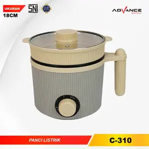 【COD】Advance C-310 Panci Listrik Panci Multifungsi 1.6L Panci Kukusan Steamer Jumbo Garansi Resmi 1 Tahun