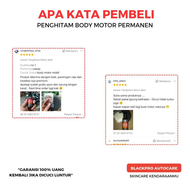 Penghitam Body Kasar Motor Permanen 6