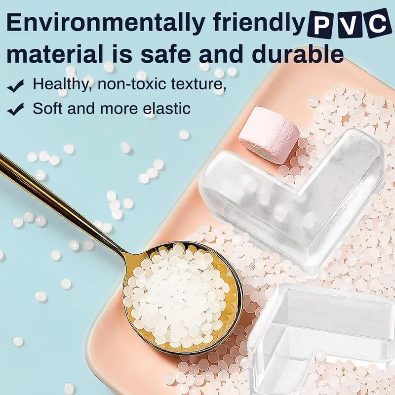 Bảo vệ bàn bằng silicon, Gói 4 miếng, Bảo vệ góc và cạnh bàn cho bé, Miếng đệm cản an toàn trong suốt, Thích hợp để che đồ Nội Thất và các cạnh sắc nét 2