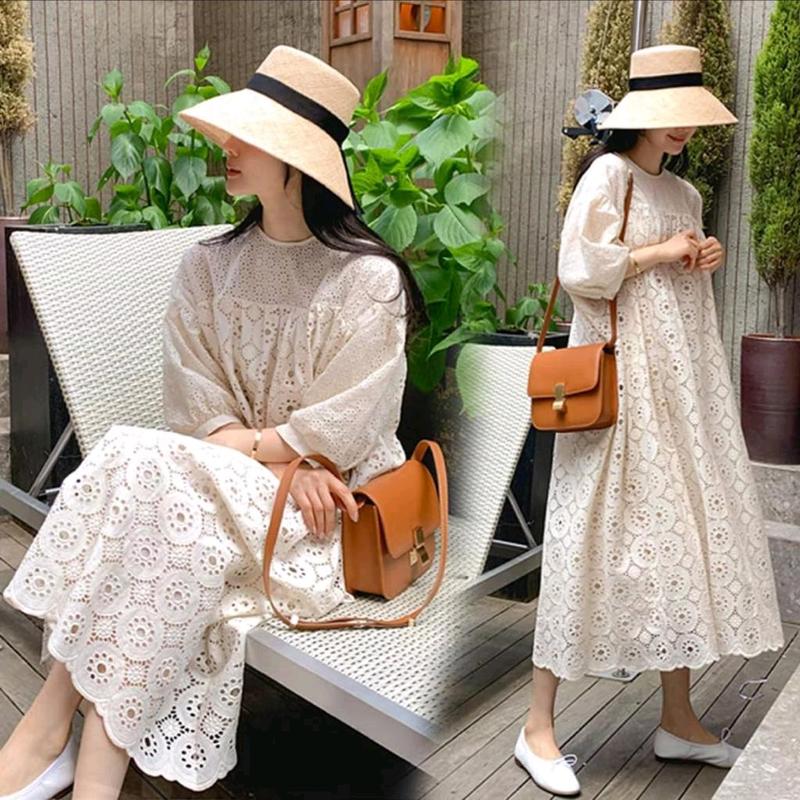 TM 14018 Dress Katbol Everiena Embroidered Lace Loose 0