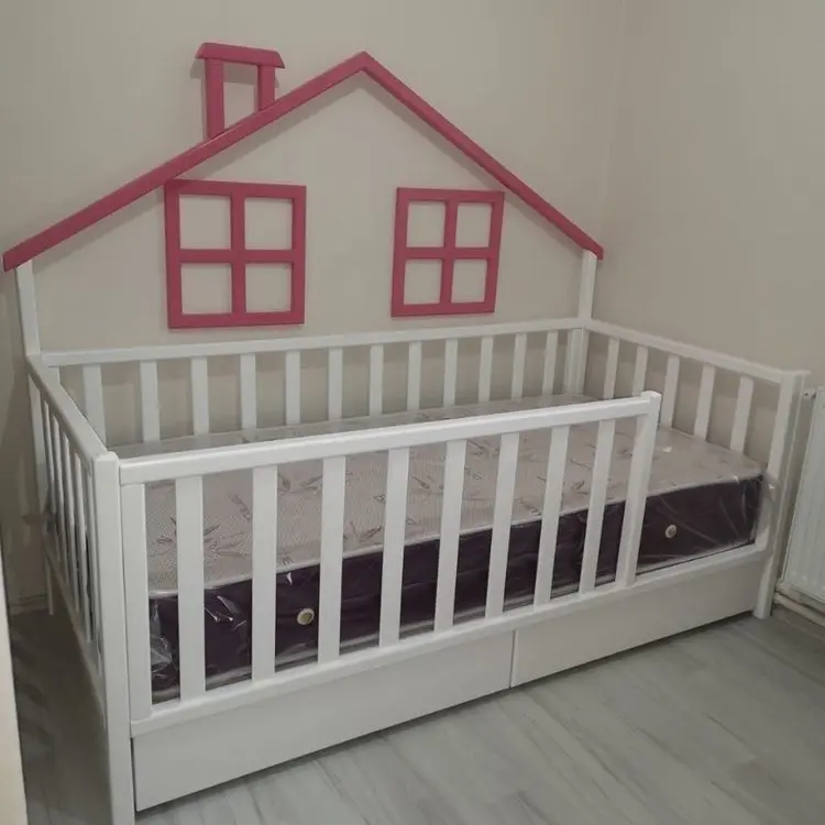 Ranjang anak sorong rumah Bed Kayu Furniture Kasur