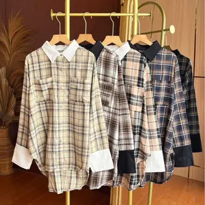 MF - Keya Tops Flanel Mix Wanita New