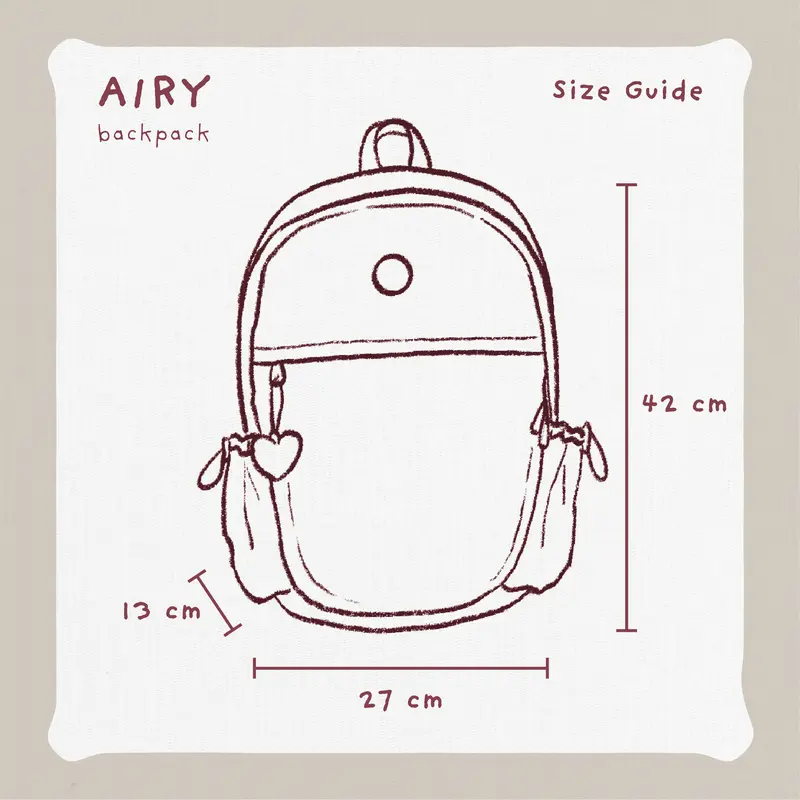 ITISYOURSS Airy Backpack | Tas Ransel Gemes | Tas Ransel Kuliah | Tas Ransel Sekolah | Tas Punggung | Tas Laptop | Tas Waterproof 6