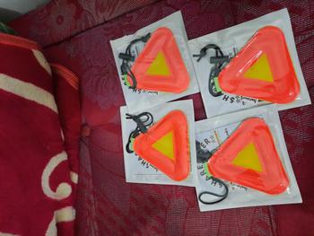 Product Review of Sharenoer biketag triangle reflector Timbul 10 cm Sepeda from H**a 0