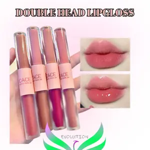 CACE DIRC Double Head Lip Gloss Glaze Matte DoubleSense 2in1 Dual ended Liquid Lipstick Velvet CA001