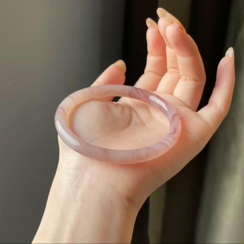 Product Introduction of Vòng Tay Ngọc Bích Giả, Men Màu, Vòng Tay Cô Gái, Phong Cách Cổ Trang, Phụ Kiện May Mắn 7
