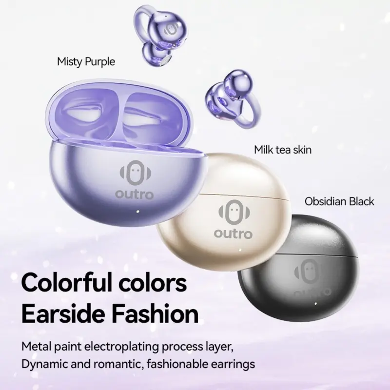 Outro EGGNOISE N08 Wireless Earphone Bluetooth Earclip Design Comfortable Wearing 7