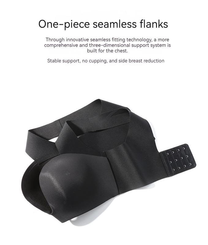 Product Introduction of Internet Celebrity Designer Hot Seamless Underwear Breast Holding Adjustable Bra Set Wireless Small Chest Push up and Anti-Sagging Sexy Bra Female Summer 8