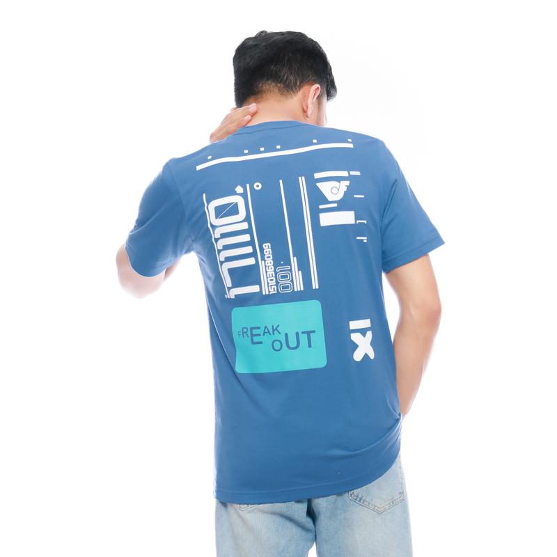 Freakout T-shirt Kaos Unisex Reguler-Big Size Jumbo M-L-XL-2XL-3XL-4XL Cotton Combed 24s Distro Pria Warna Steel Blue Abu Baju Nyaman Sablon Katun Pendek Panjang Stiker 3