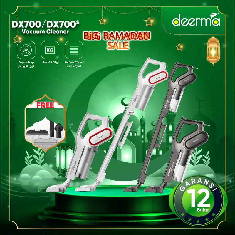 【COD】Deerma DX700/DX700S 2-In-1 Handheld Vacuum Cleaner home penyedot debu 0