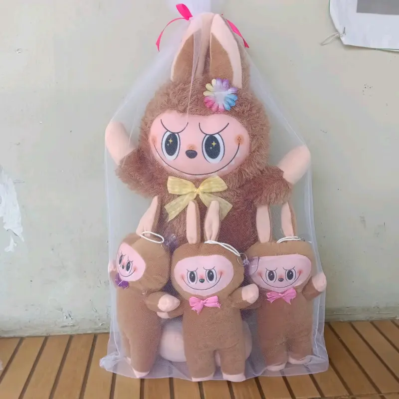 Boneka  Labubu Beranak 3 (Isi 1 Besar 3 Kecil) - Mainan Lucu dengan Desain Unik dan Berkualitas Tinggi - Toys, Dolls 4
