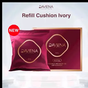 DAVIENA SKINCARE Refill Cushion Ivory Essence Infusion BB Air Cushion 12g Produk Baru untuk Kulit Lebih Cerah
