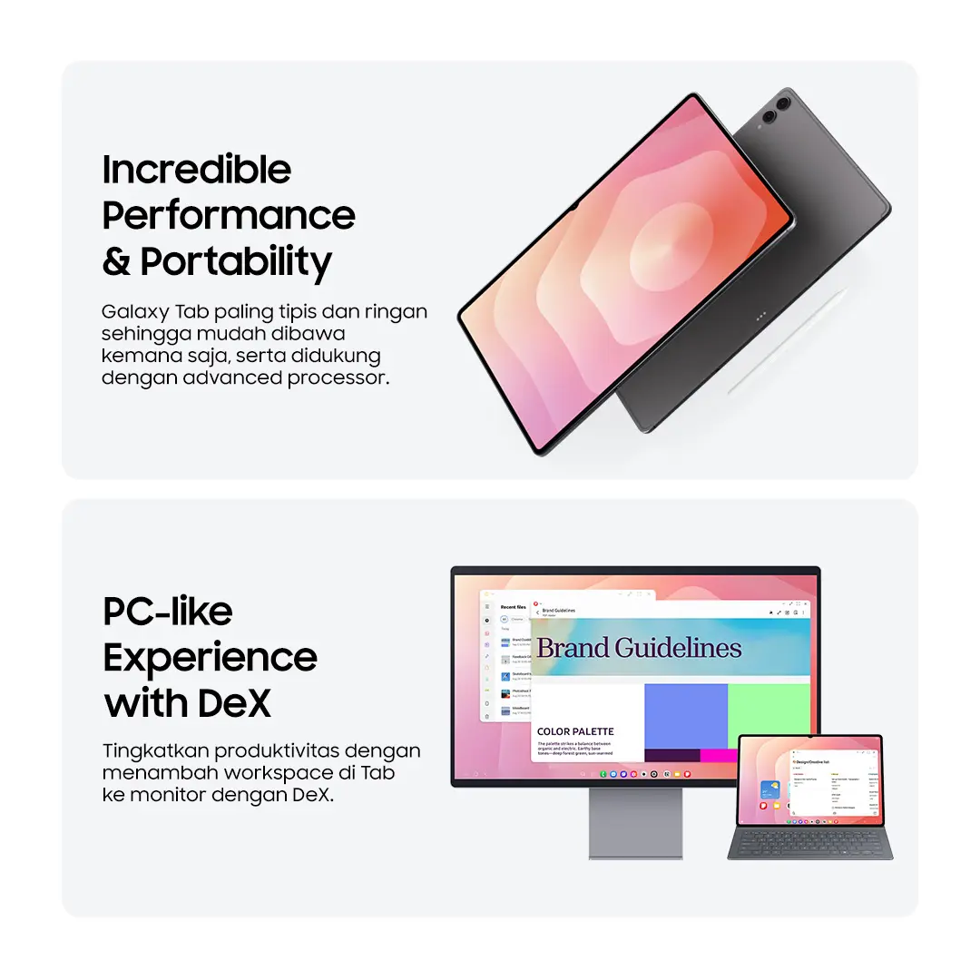 Samsung Galaxy Tab S11 5G 12/256GB - Gray | AI Tablet | Tab Android | Baterai Tahan Lama | Samsung DeX