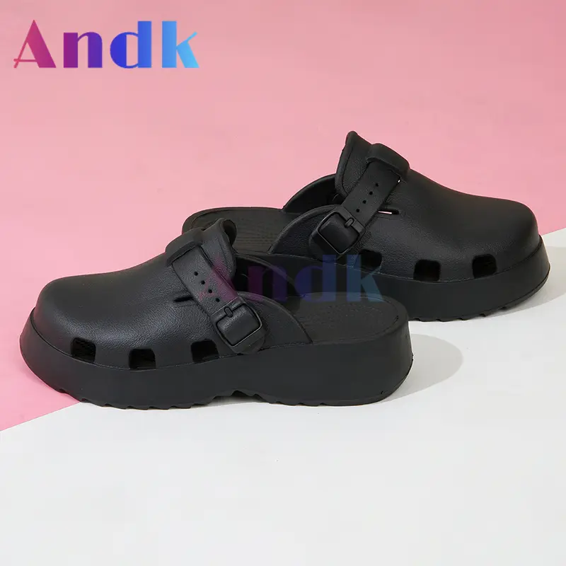 Andk 2025 Sandal Wanita Wedges Korea Sandal Slop Premium Platform Sandal Wanita Sepatu ibadah Muller Clogs Cewek Sendal 6