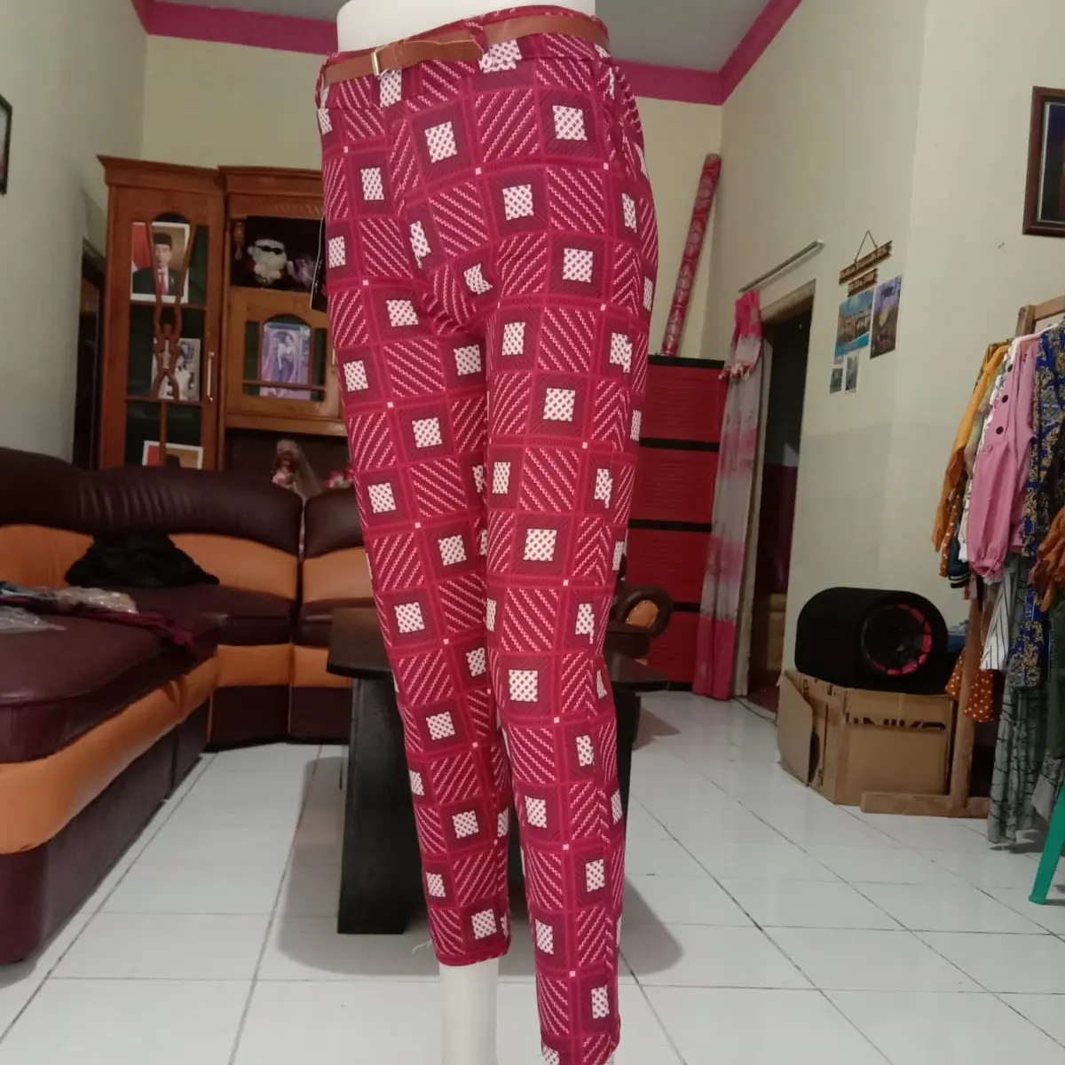 PANT SCUBA FREE BELT MOTIF