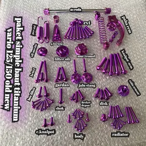 set simple baut titanium vario 125/150 old new kzr titanium original paket baut titanium vario 125/150
