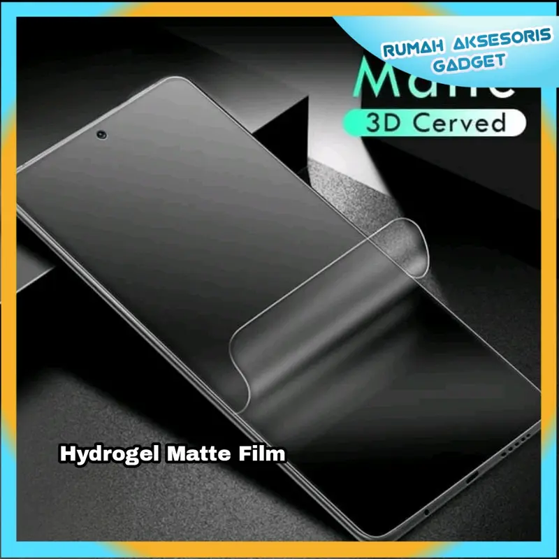 Anti gores Layar Hydrogel Matte doff screen protector gaming depan belakang all tipe Smartphone support finger print Lentur 1