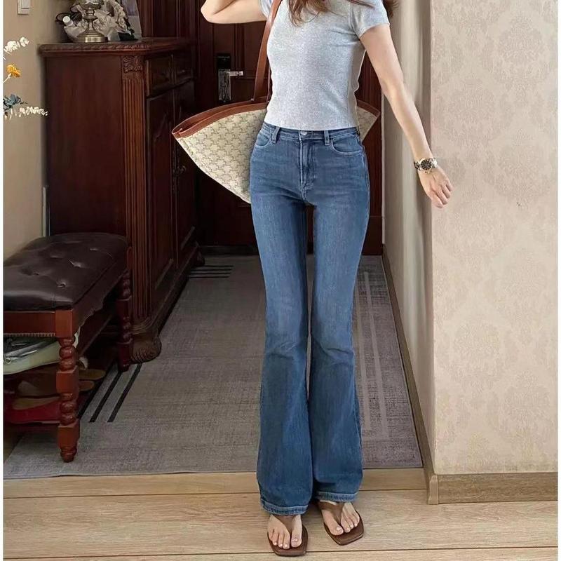 Kivi Garment Jeans Cutbray Wanita Highwaist Jeans Cutbray Stylish, Cutbray Denim, Sentuhan Flare Klasik,Celana Wanita, Celana Panjang Stretchy (Melar) 4