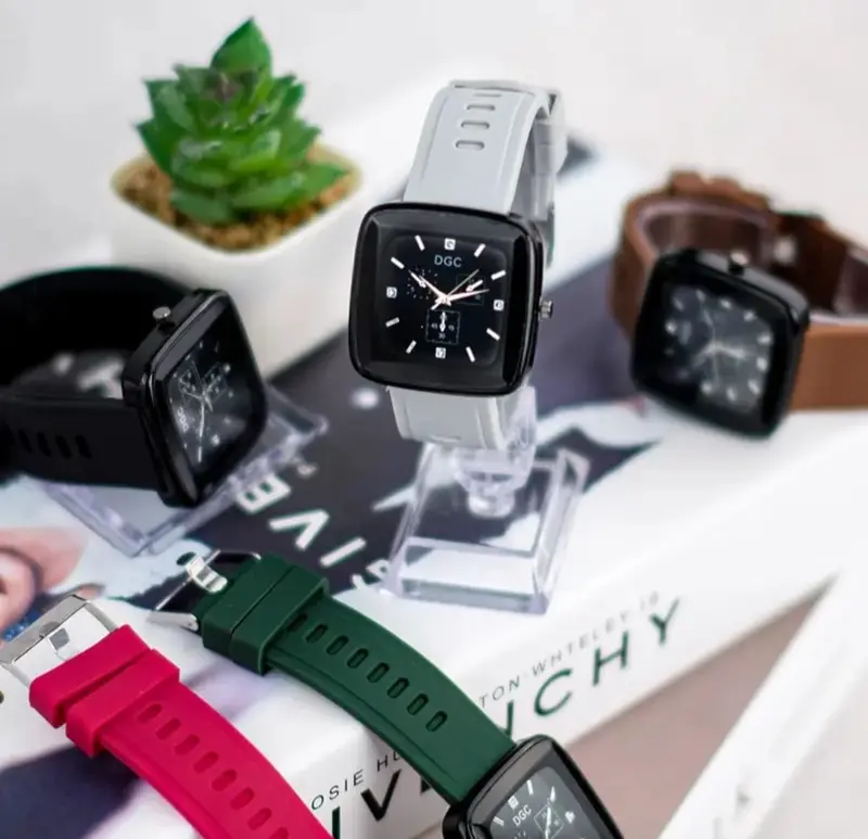 PROMO JAM TANGAN WANITA STRAP RUBBER ANALOG SEGI POLOS FREE BATRAI CADANGAN Watches 1