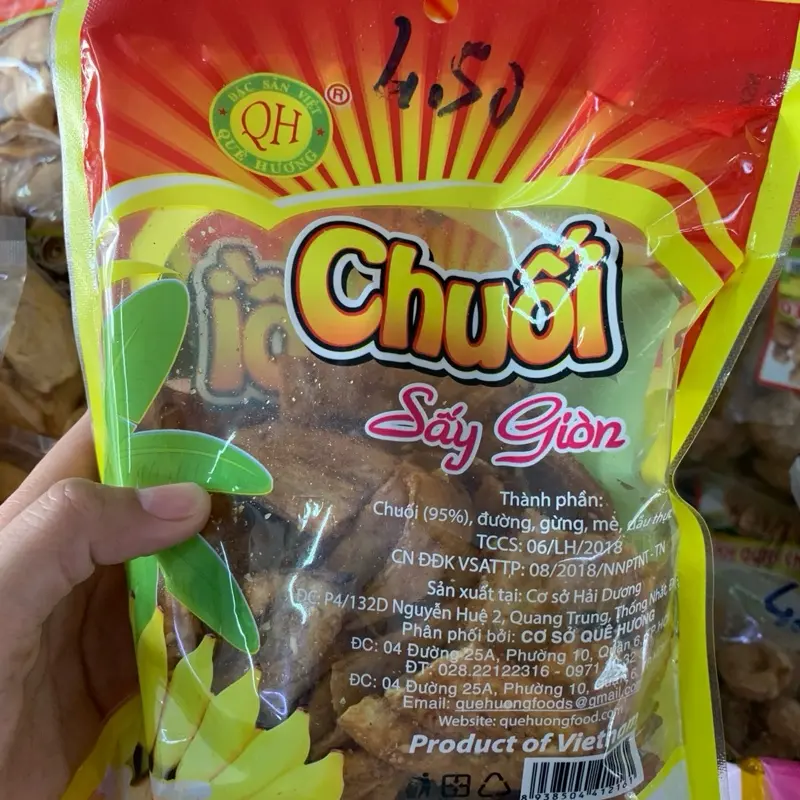 CƠ SỞ CHUỐI SẤY HẢI DƯƠNG VỚI MẶT BẰNG KINH DOANH RỘNG RÃI