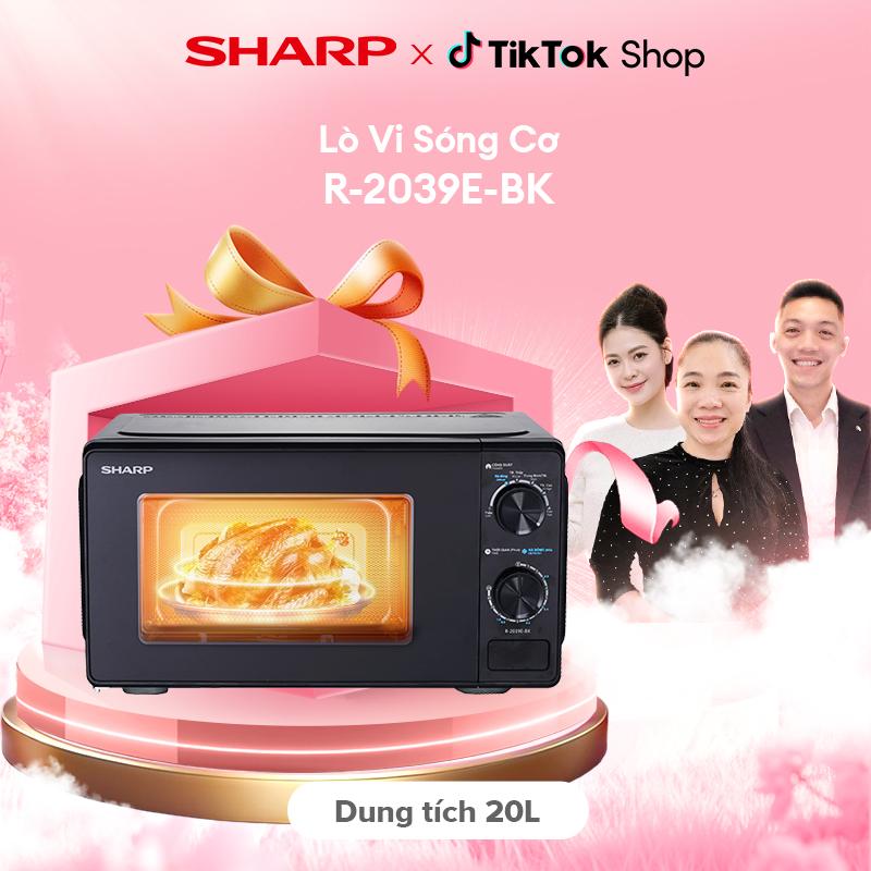 [CFV] Lò Vi Sóng Sharp R-2039E-BK 20L - Cơ, Bền Bỉ, Dễ Dùng