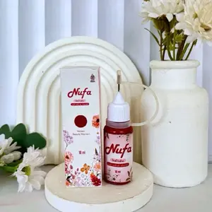 NEW Nufa Henna Kuku Bpom Halal Sah Untuk Sholat | Nufa Henna Kuku Warna Maroon | Coklat | Hitam | Red Cerry