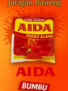 Aida Bumbu Cabe Bubuk Pedas 25g [Cabe Kering Bubuk] - Spices - Cabai Kering