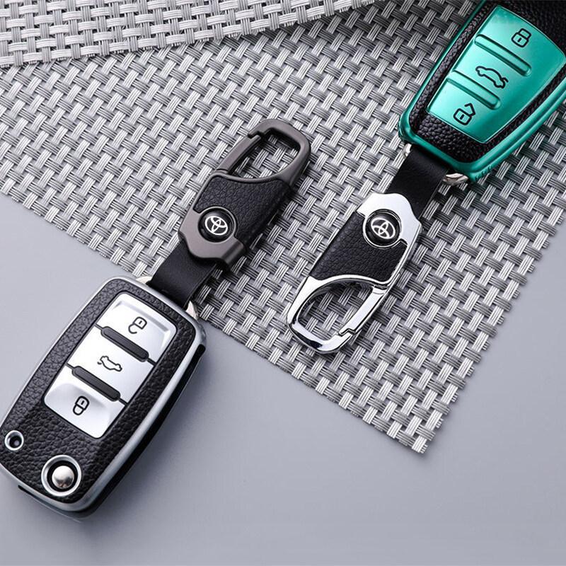 Product Introduction of Car keychain suitable for Toyota Rav4 vios Levin corolla camry terrios leather keychain waist pendant 12
